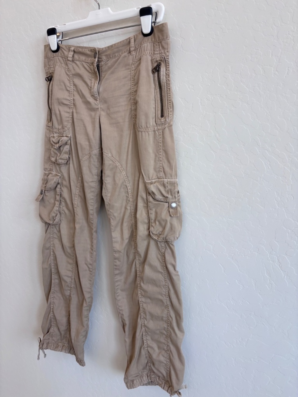 Armani Exchange Y2K Style Khaki Cargo Pants - Size 6 - Picture 8 of 16